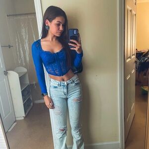 Lace Crop Corset Top